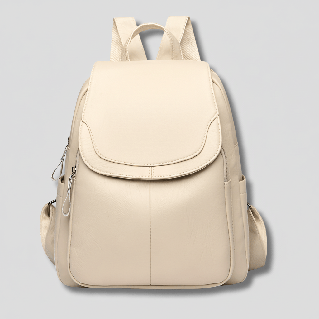 Elegant Anti-Theft Leather Backpack for Women