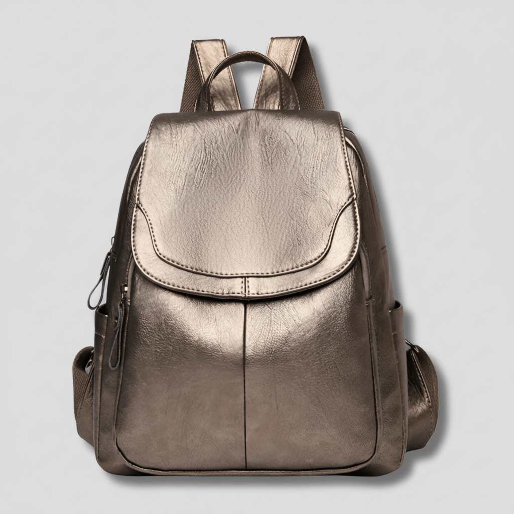 Elegant Anti-Theft Leather Backpack for Women