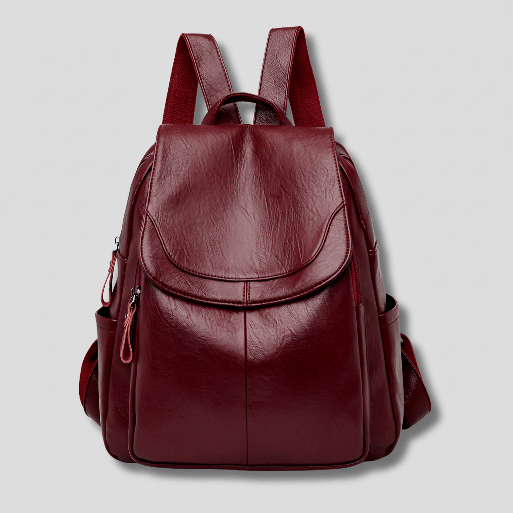 Elegant Anti-Theft Leather Backpack for Women