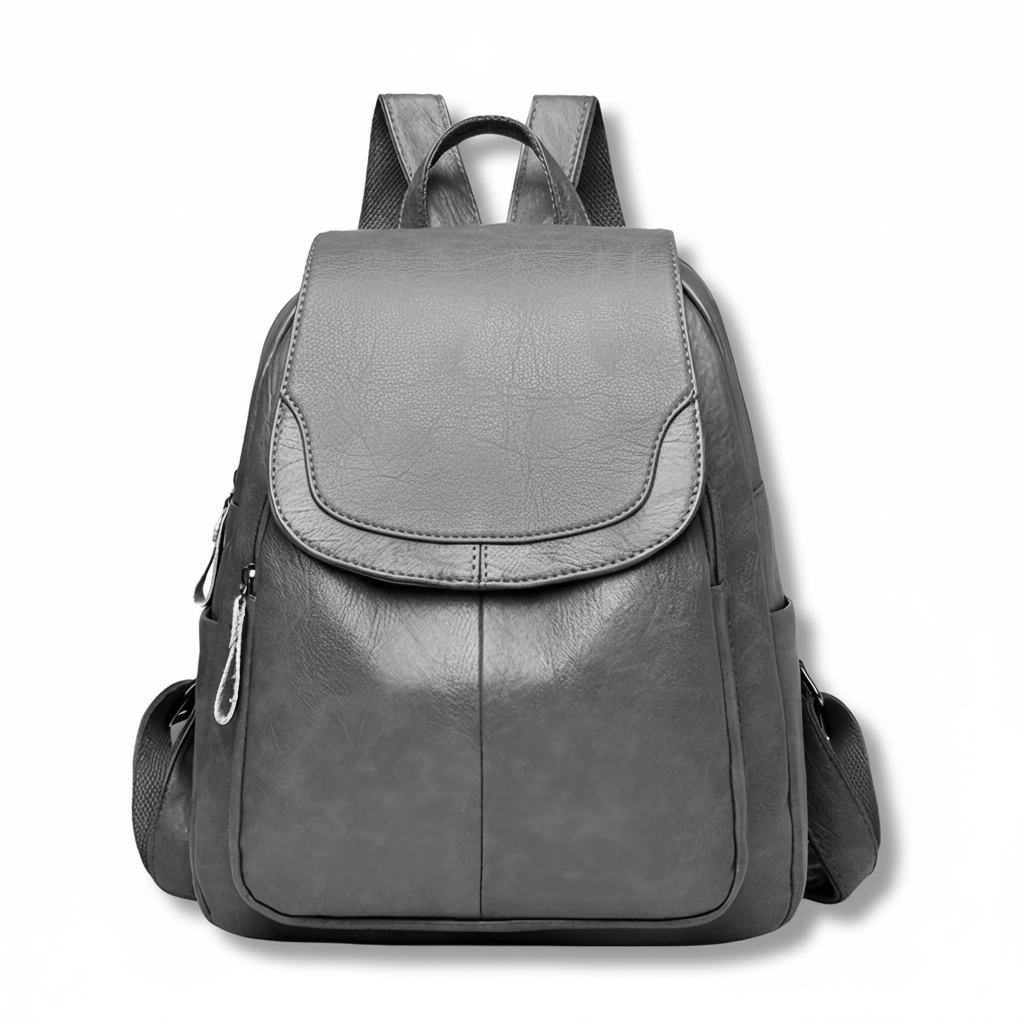 Elegant Anti-Theft Leather Backpack for Women