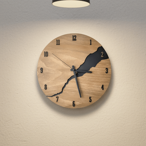 Elegant Wooden Wall Clock for Timeless Modern Home Styling