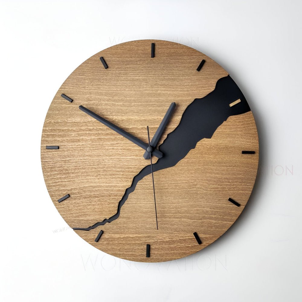 Elegant Wooden Wall Clock for Timeless Modern Home Styling