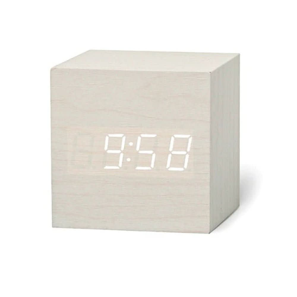 Minimalist LED Alarm Clock with Time, Date & Temperature Display