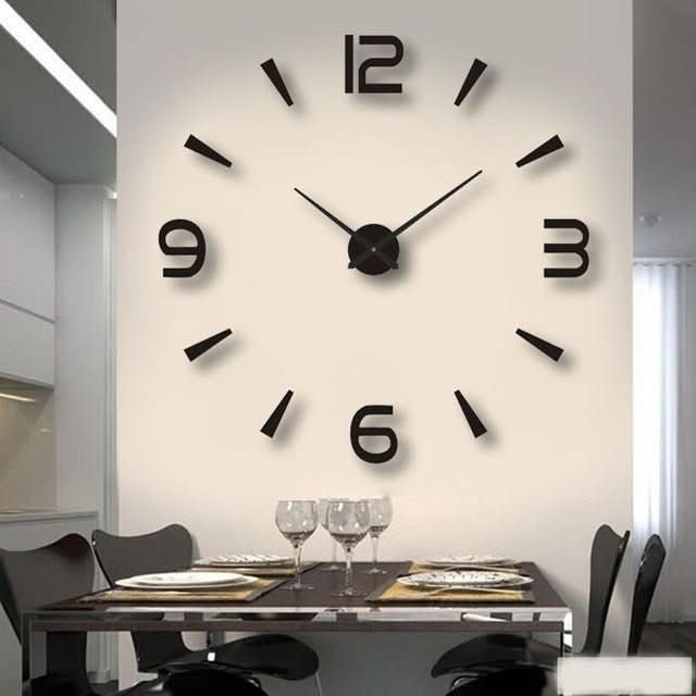 Silent 3D Acrylic Wall Clock for Modern Interiors