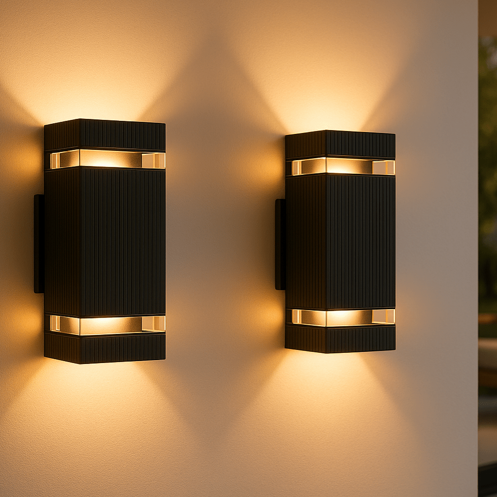 Modern Up & Down Outdoor Lights, IP65 Waterproof Garden Lamps