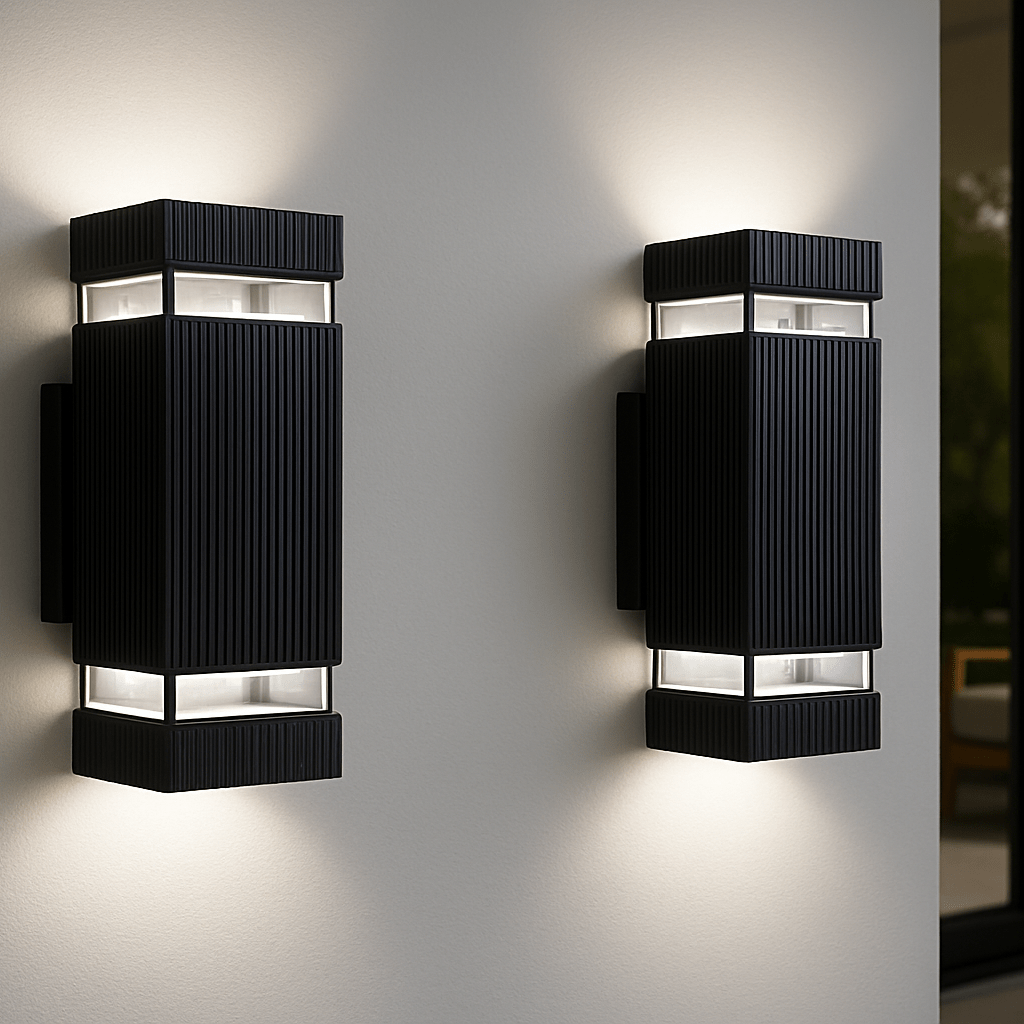 Modern Up & Down Outdoor Lights, IP65 Waterproof Garden Lamps