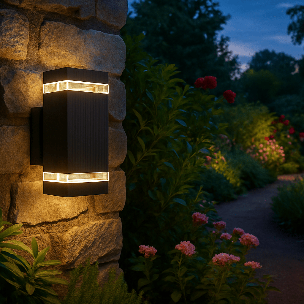 Modern Up & Down Outdoor Lights, IP65 Waterproof Garden Lamps