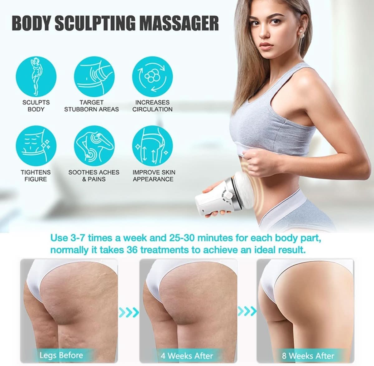 Luxury Body Massager for Skin Tightening and Relaxation