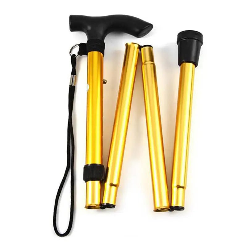 Telescopic Adjustable Folding Walking Stick for Comfortable Hiking Support