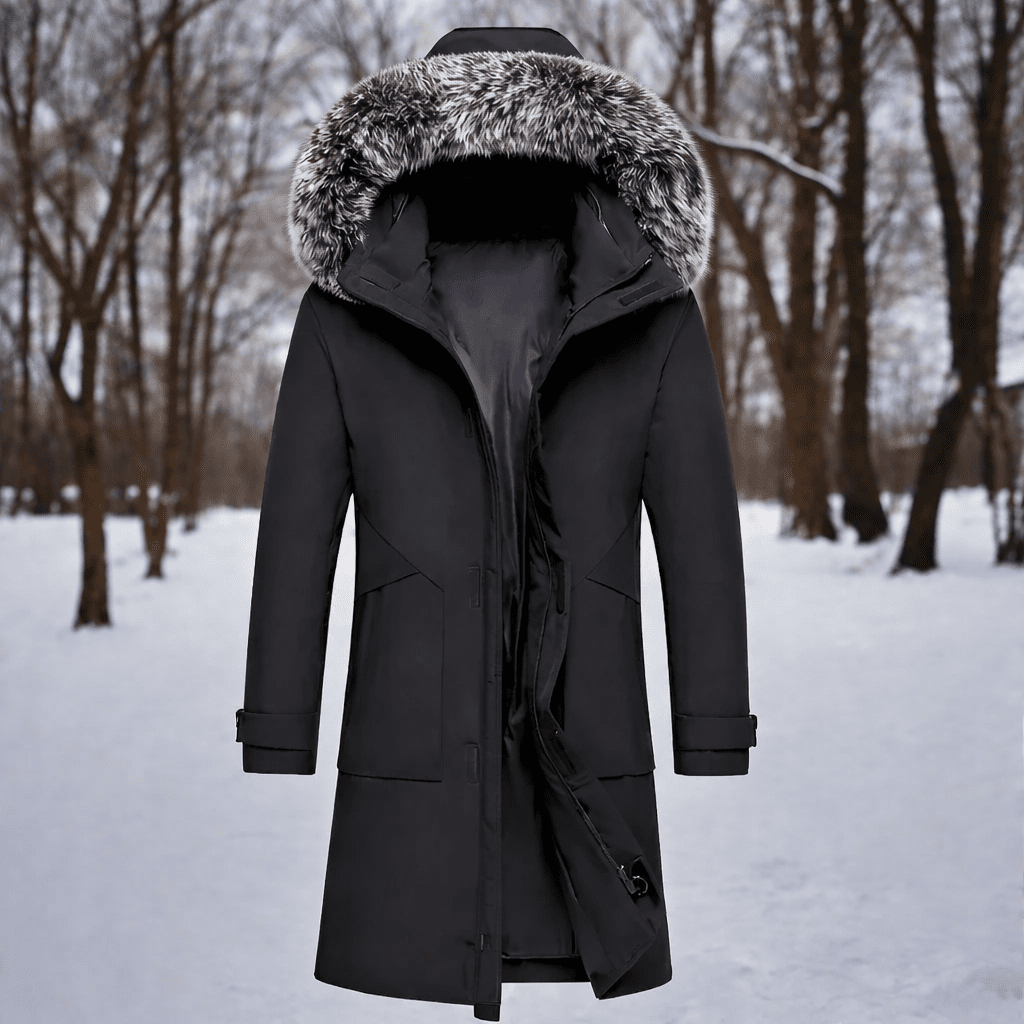 Windproof Insulated Winter Parka for Men