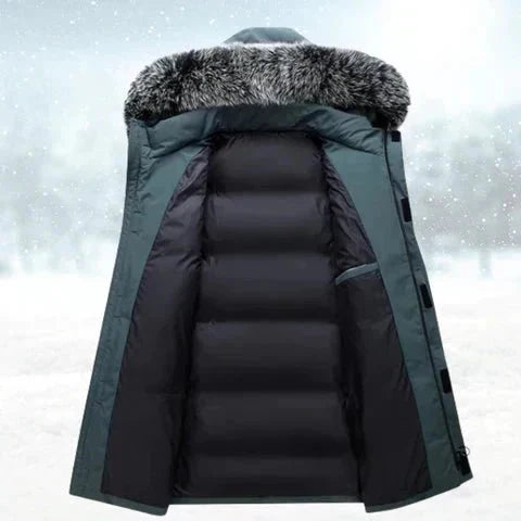 Windproof Insulated Winter Parka for Men
