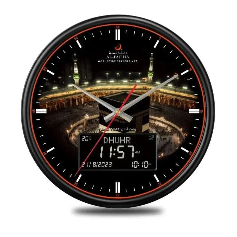 Time Prayer Clock – Automatic Global Prayer Times with Azan Alarm and Elegant Design