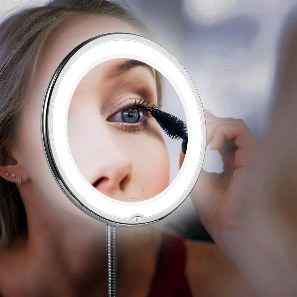 LED Beauty Mirror with Powerful Lighting & 10x Magnification
